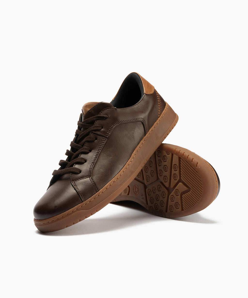 Basket en Napa hombre color marron