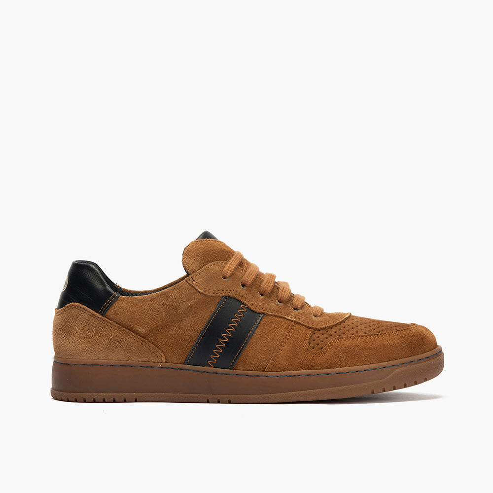 Deportivo en Serraje hombre color cognac
