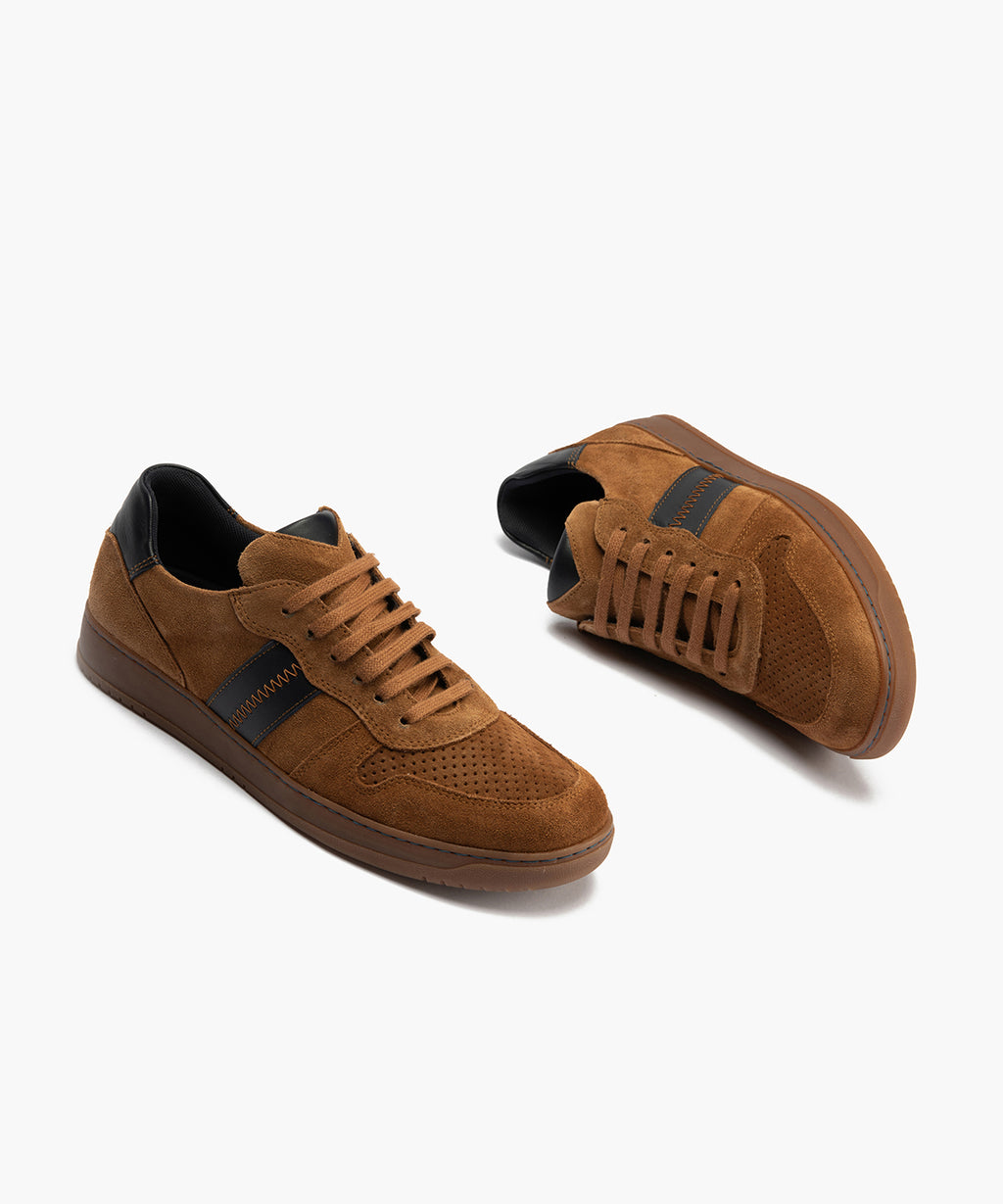 Deportivo en Serraje hombre color cognac