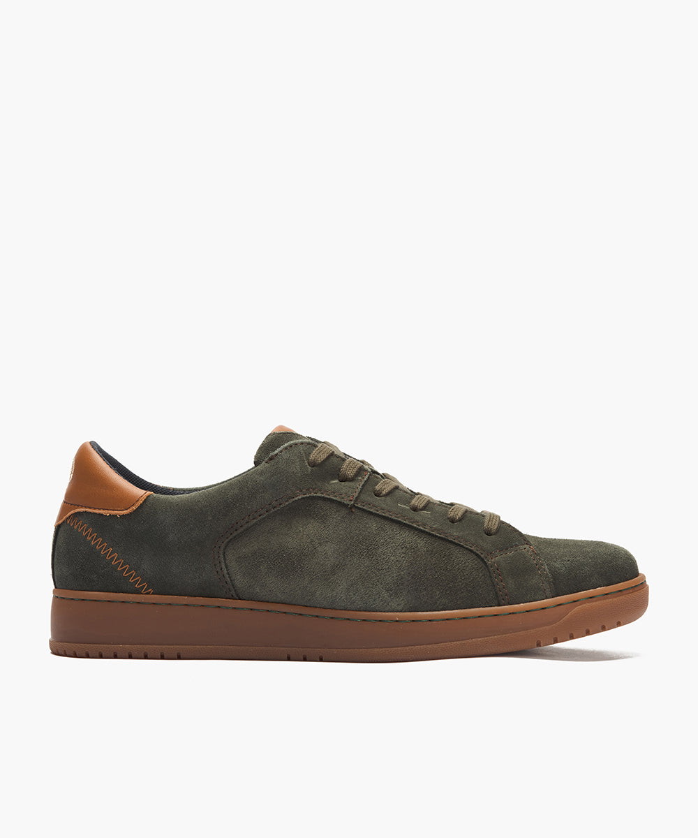 Basket en Serraje hombre color kaki