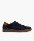 Basket en Serraje hombre color marino
