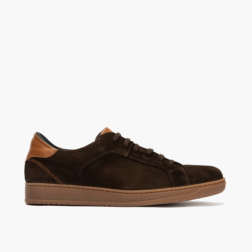 Basket en Serraje hombre color marron