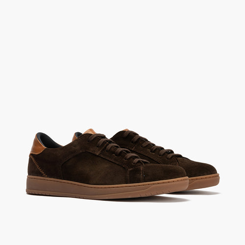 Basket en Serraje hombre color marron