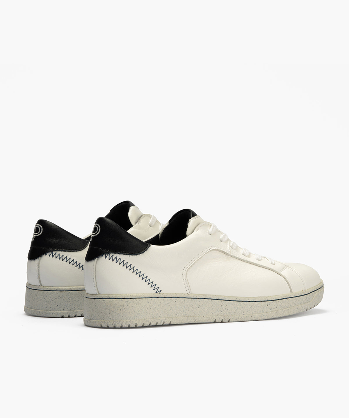 Basket Blanco hombre en napa color blanco