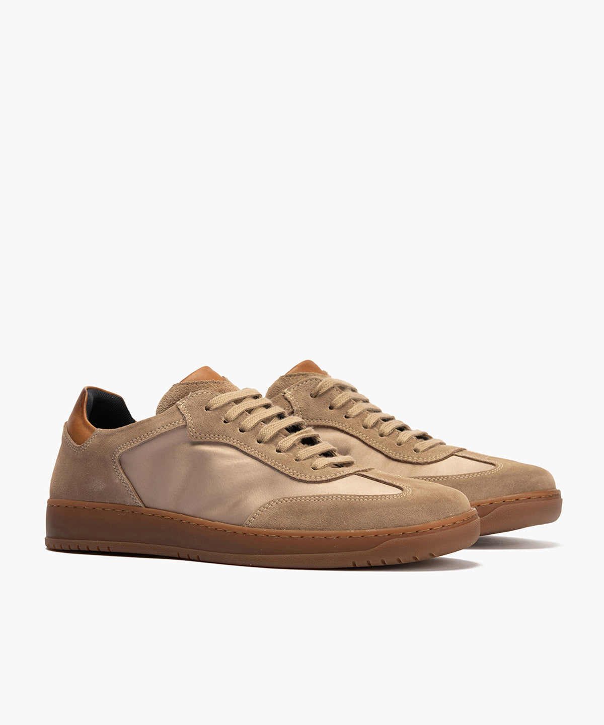 Deportivo con Nylon y serraje hombre color castoro