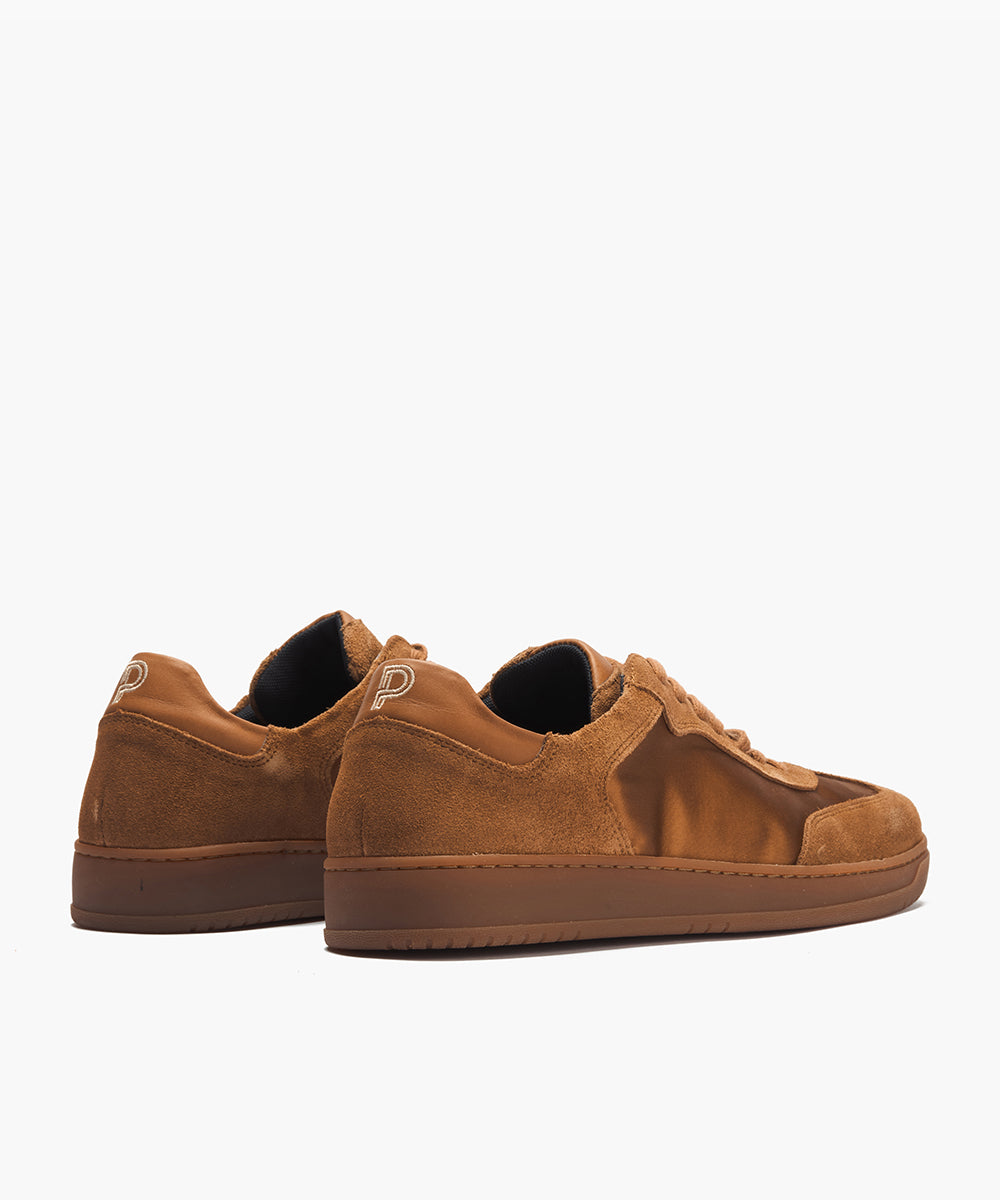 Deportivo con Nylon y serraje hombre color cognac