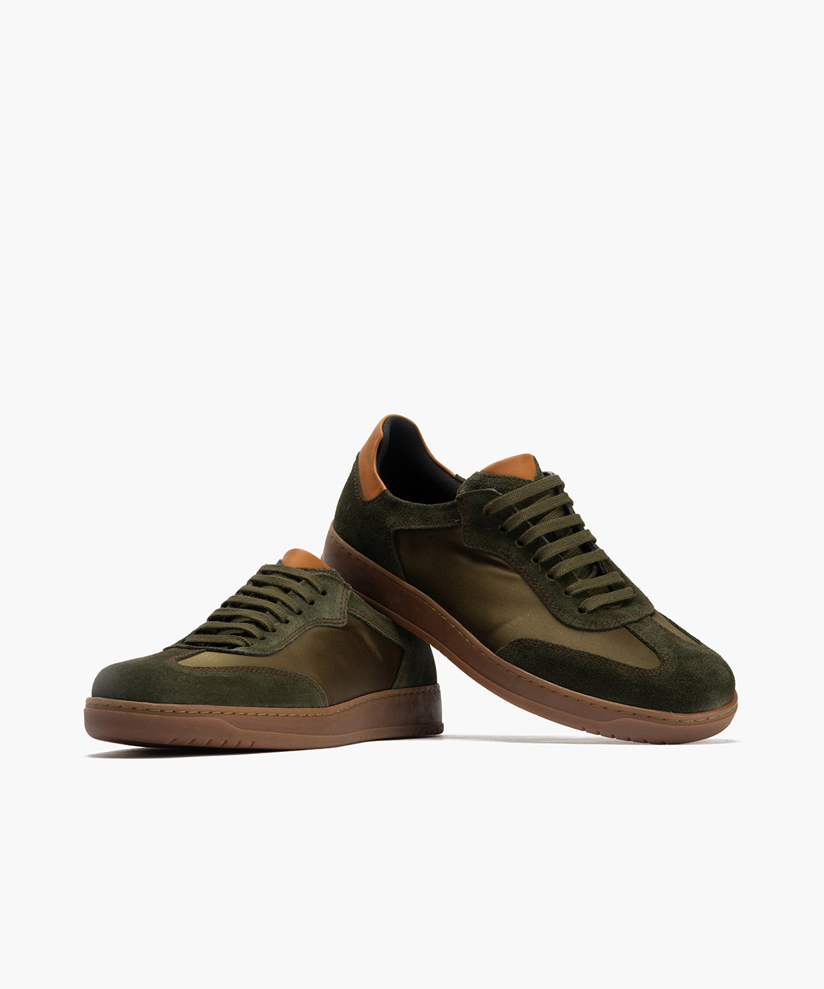 Deportivo con Nylon y serraje hombre color kaki