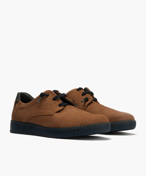 Blucher hombre con cordones color cuero