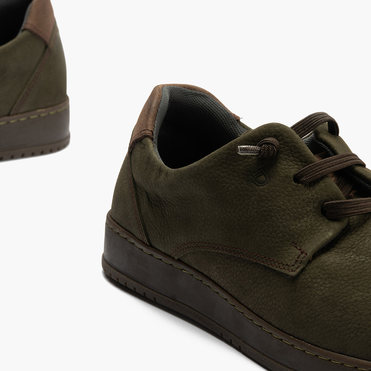 Blucher hombre con cordones color kaki