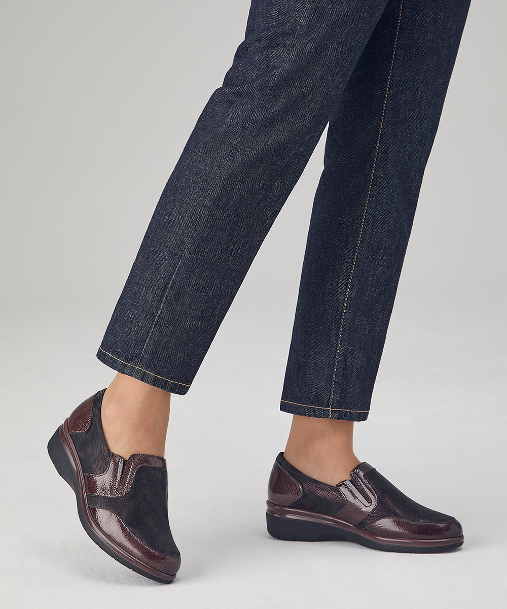 Manoletina Lycra de mujer color marron