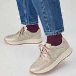 Deportivo Combinado con Nylon de mujer color piedra