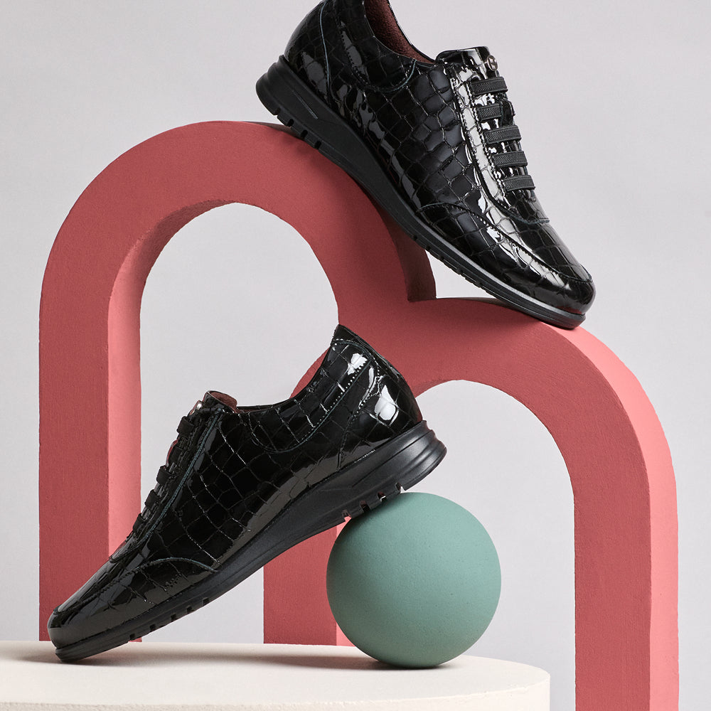 Deportivo de Elásticos en Coco de mujer color negro