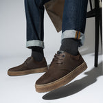 Blucher hombre con cordones color marron
