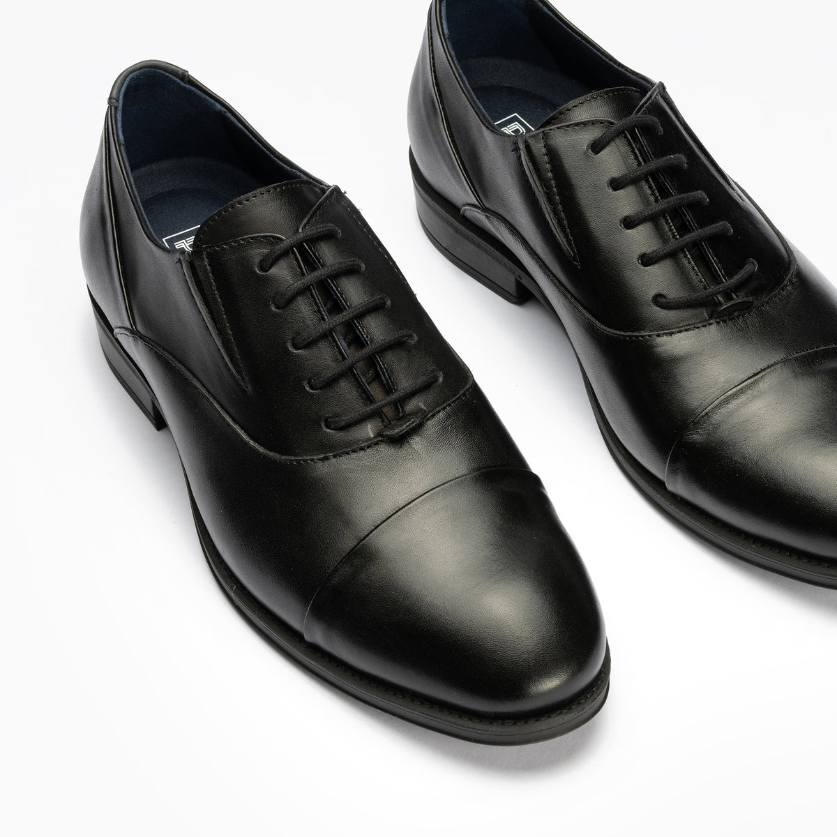 Blucher vestir hombre piel con cordones color negro