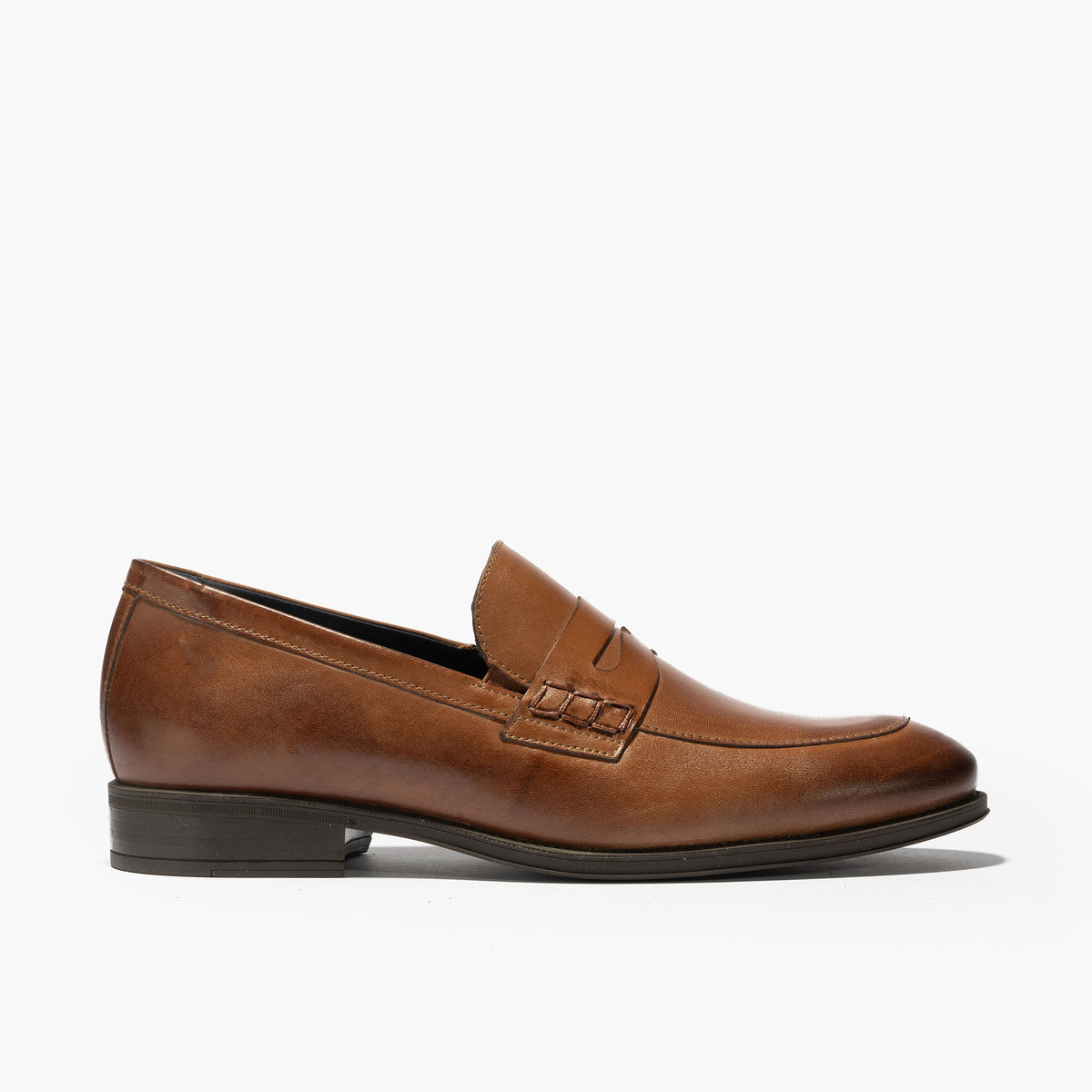 Mocasin vestir con antifaz hombre color cuero
