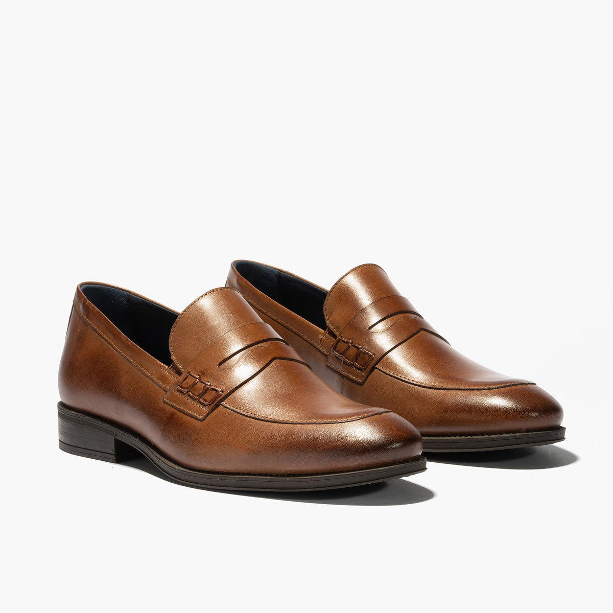 Mocasin vestir con antifaz hombre color cuero