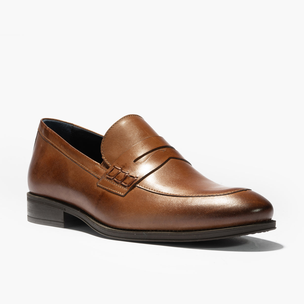 Mocasin vestir con antifaz hombre color libano