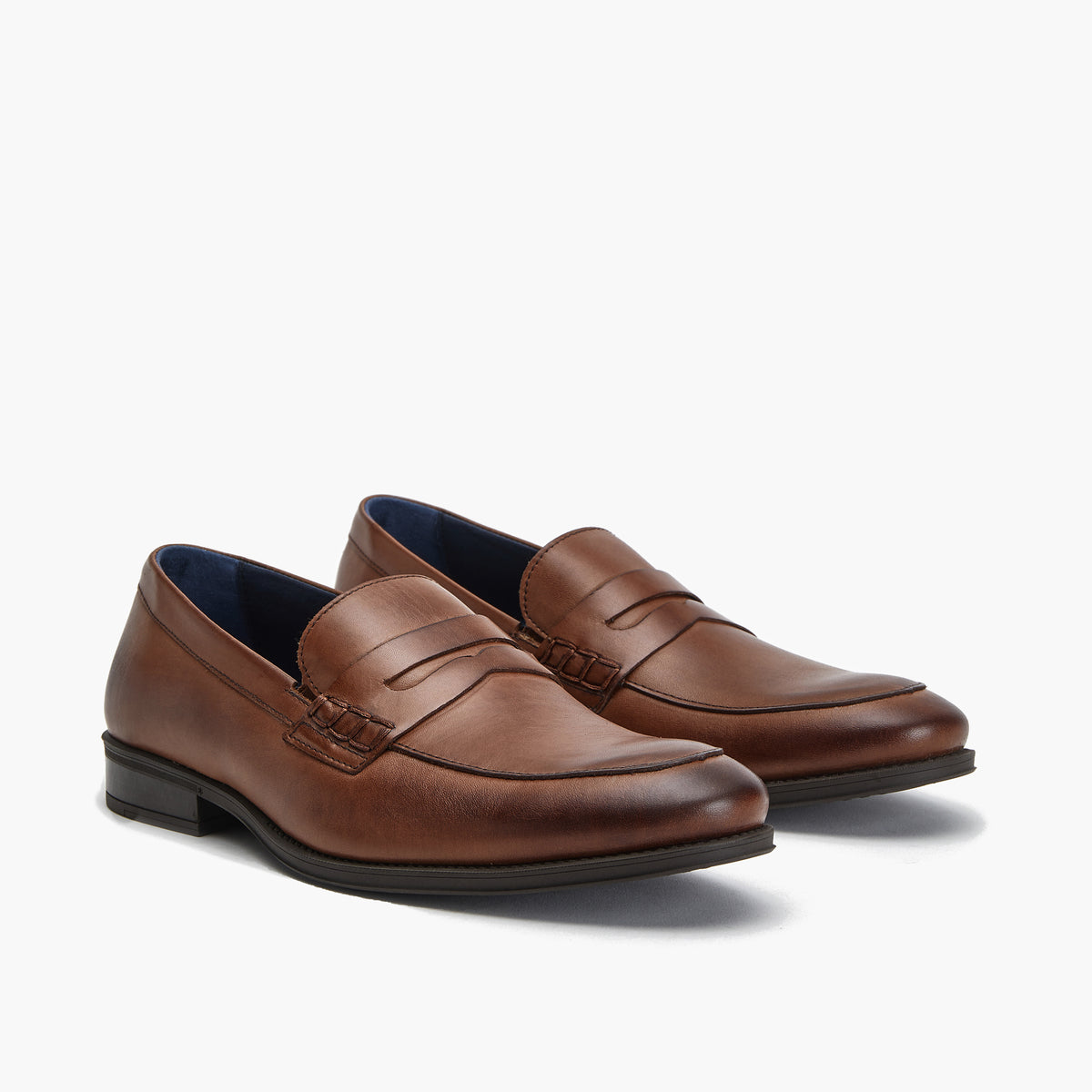 Mocasin vestir con antifaz hombre color marron