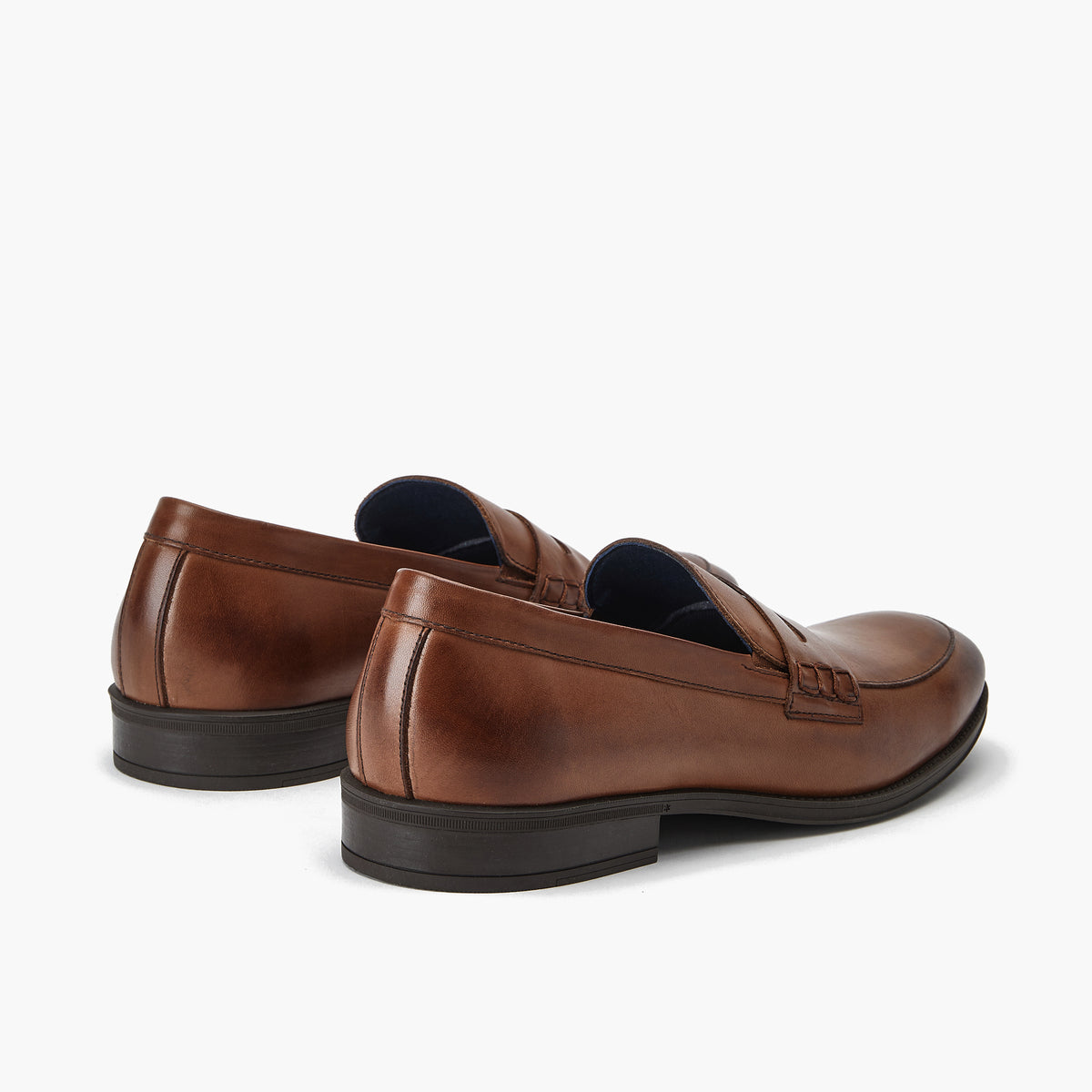 Mocasin vestir con antifaz hombre color marron