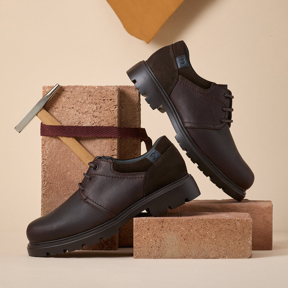 Blucher Merlin hombre con cordones color marron
