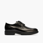 Blucher en Napa hombre con cordones color negro