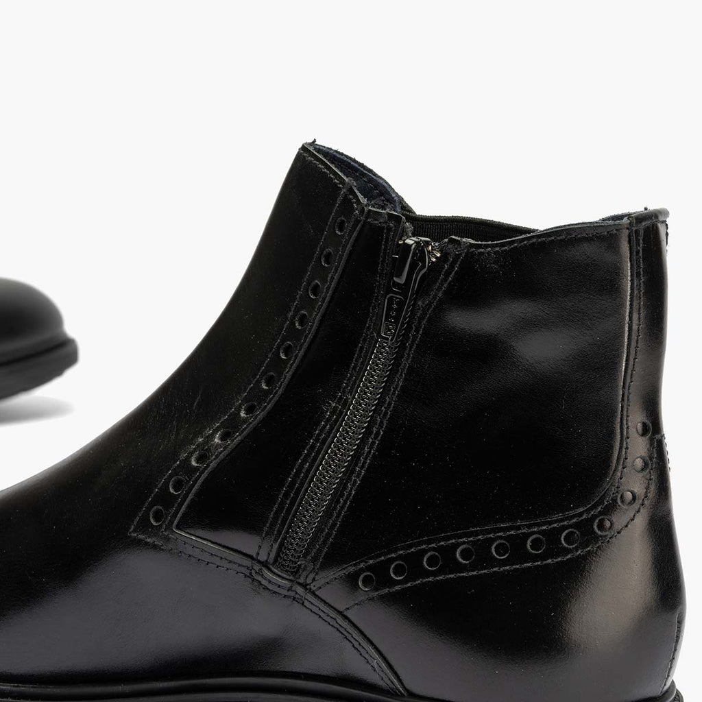 Botin Chelsey hombre con elasticos color negro