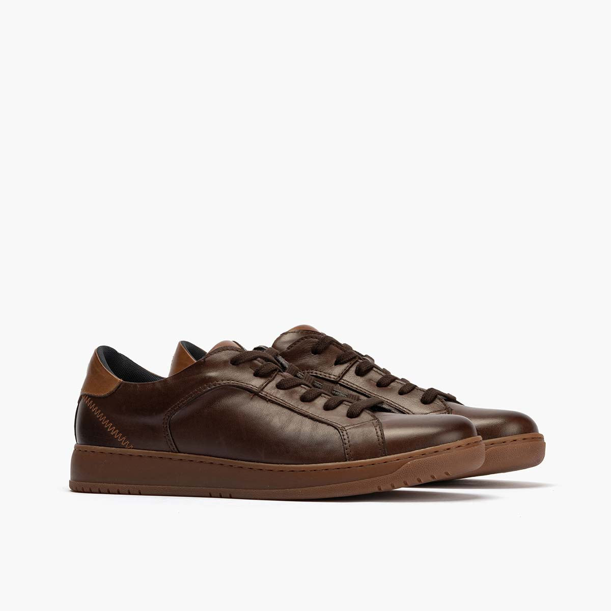 Basket en Napa hombre color marron