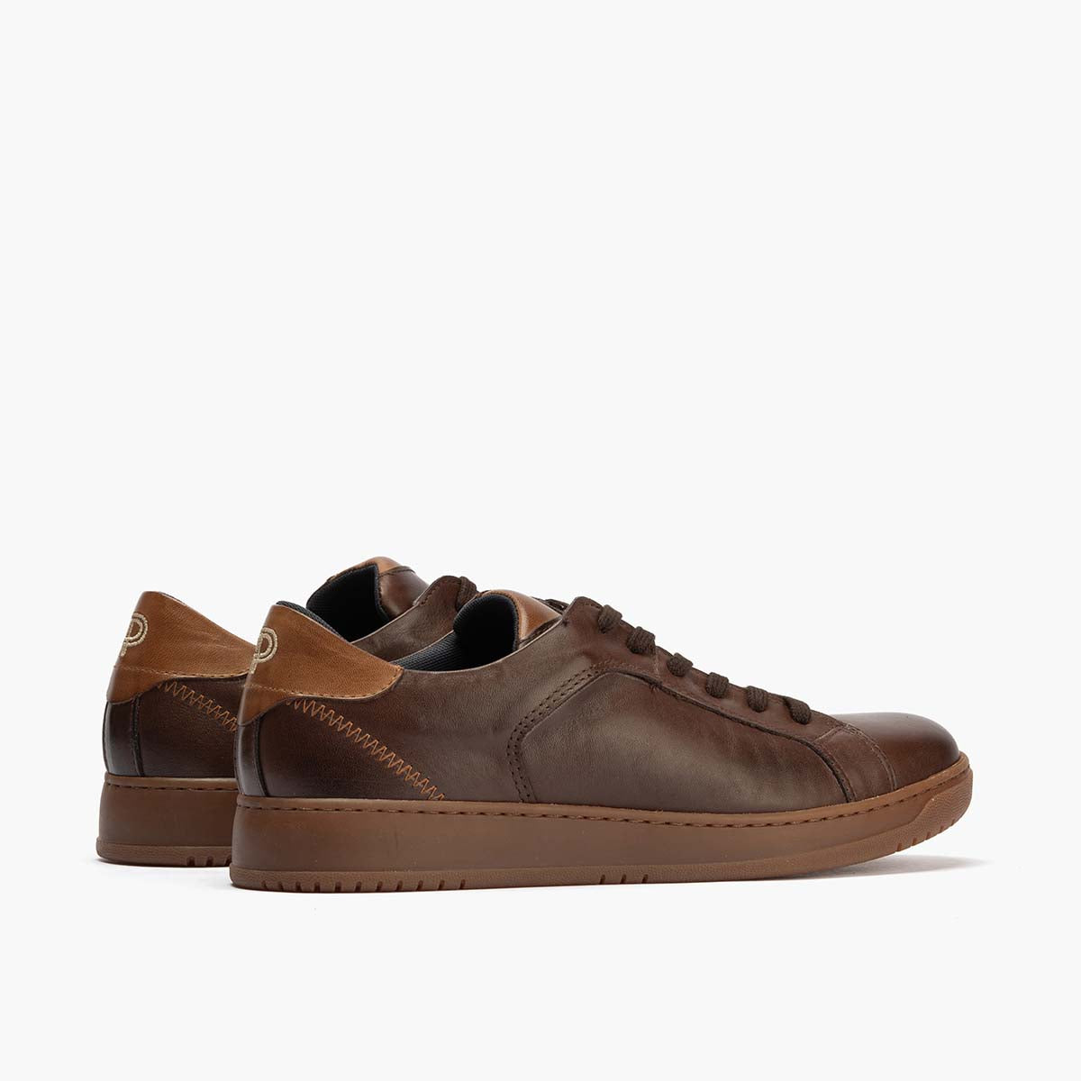 Basket en Napa hombre color marron