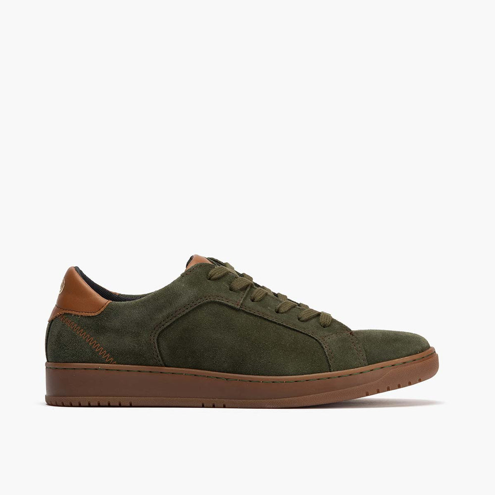 Basket en Serraje hombre color kaki