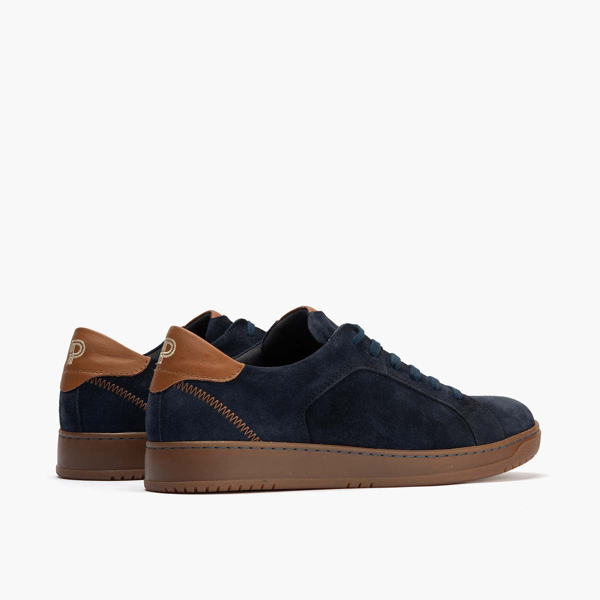 Basket en Serraje hombre color marino