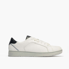 Basket Blanco hombre en napa color blanco