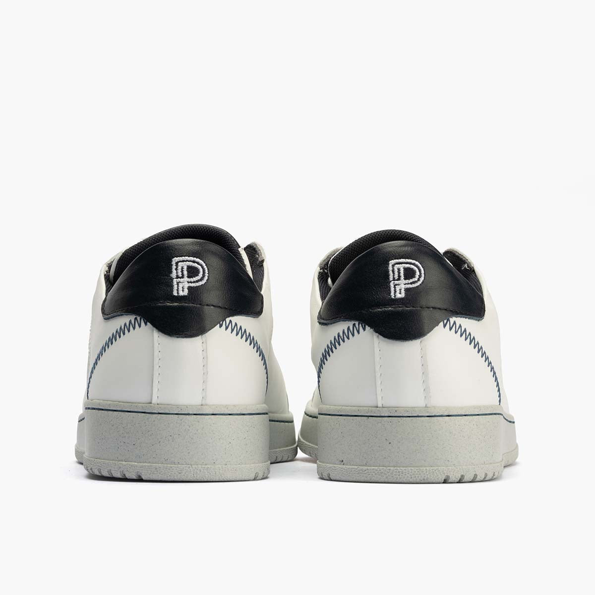 Basket Blanco hombre en napa color blanco
