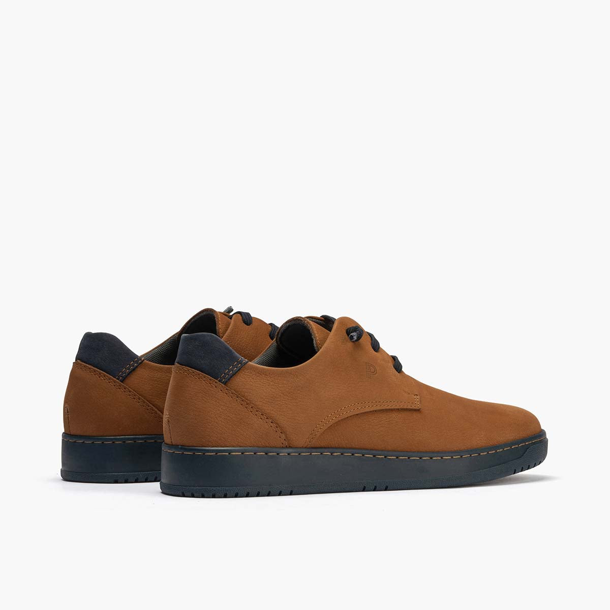 Blucher hombre con cordones color cuero