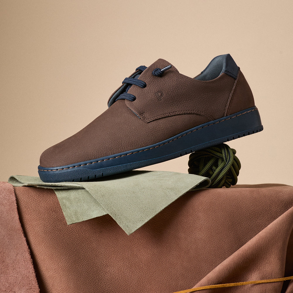 Blucher hombre con cordones color marron