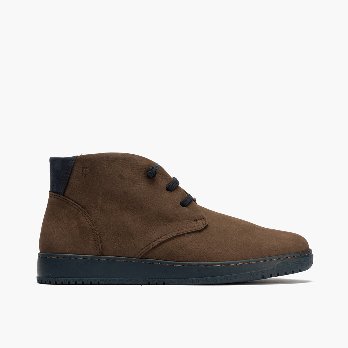 Botín Safari hombre con cordones color marron