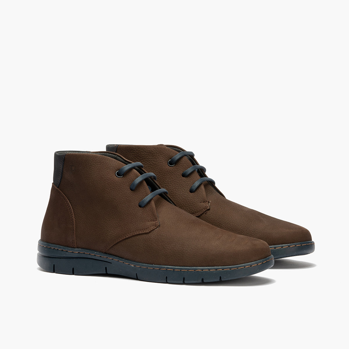 Botín Safari hombre con cordones color marron