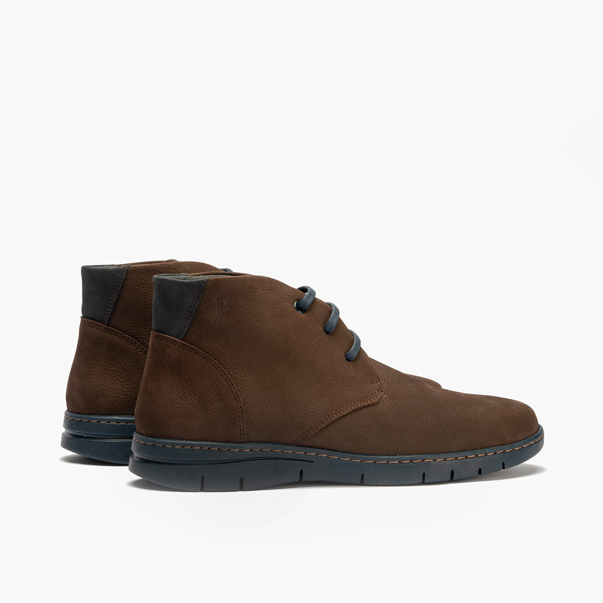 Botín Safari hombre con cordones color marron