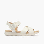 Sandalia deportiva con cruzados y pulsera Blanco