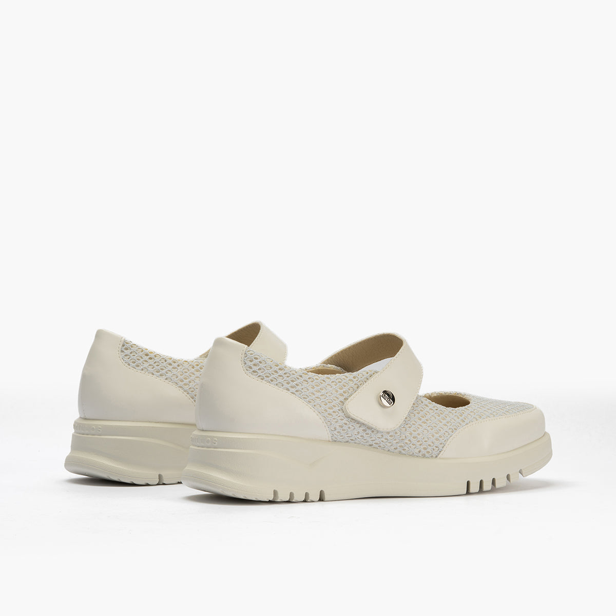 Mocasín con antifaz para mujer Blanco
