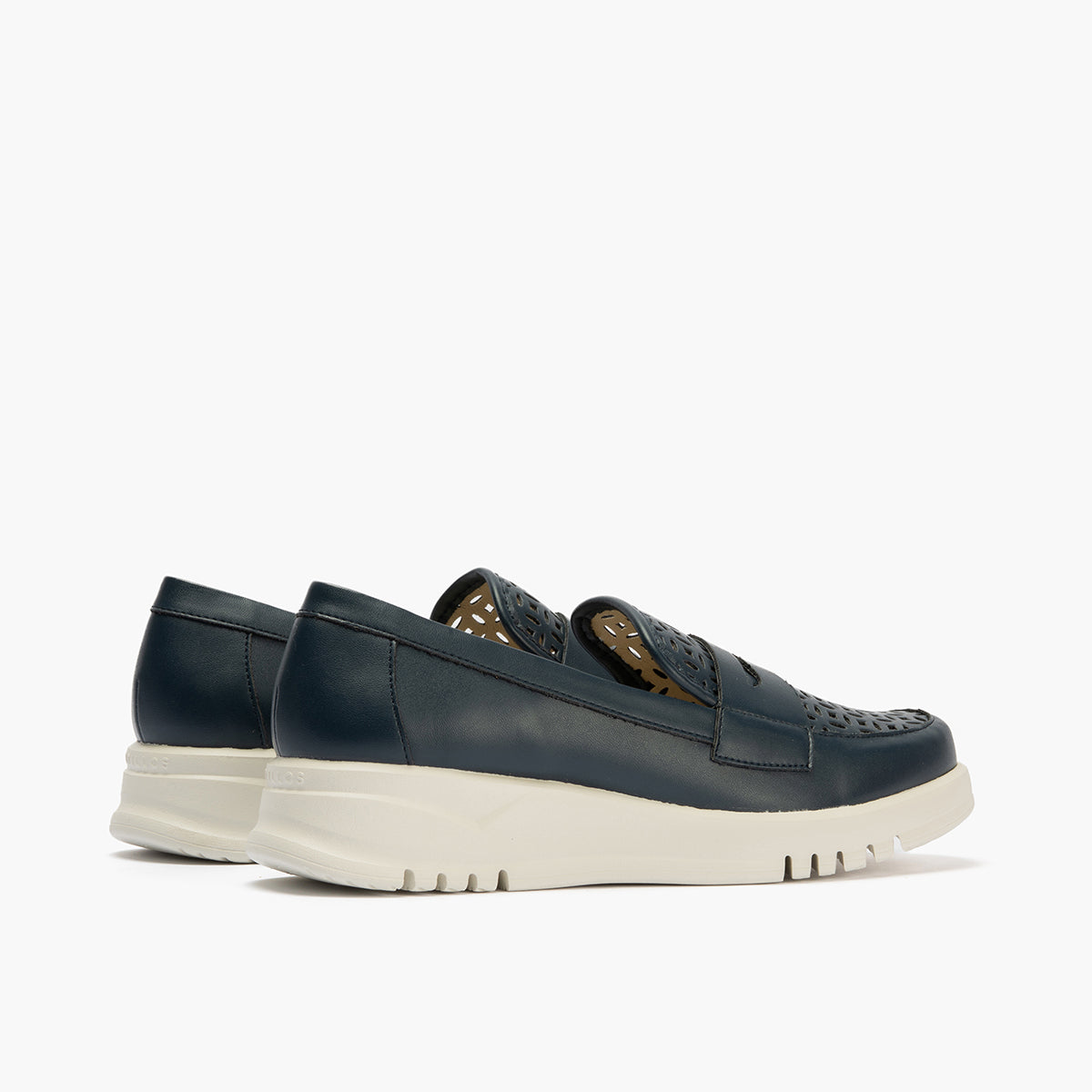 Zapato mercedes con velcro Marino