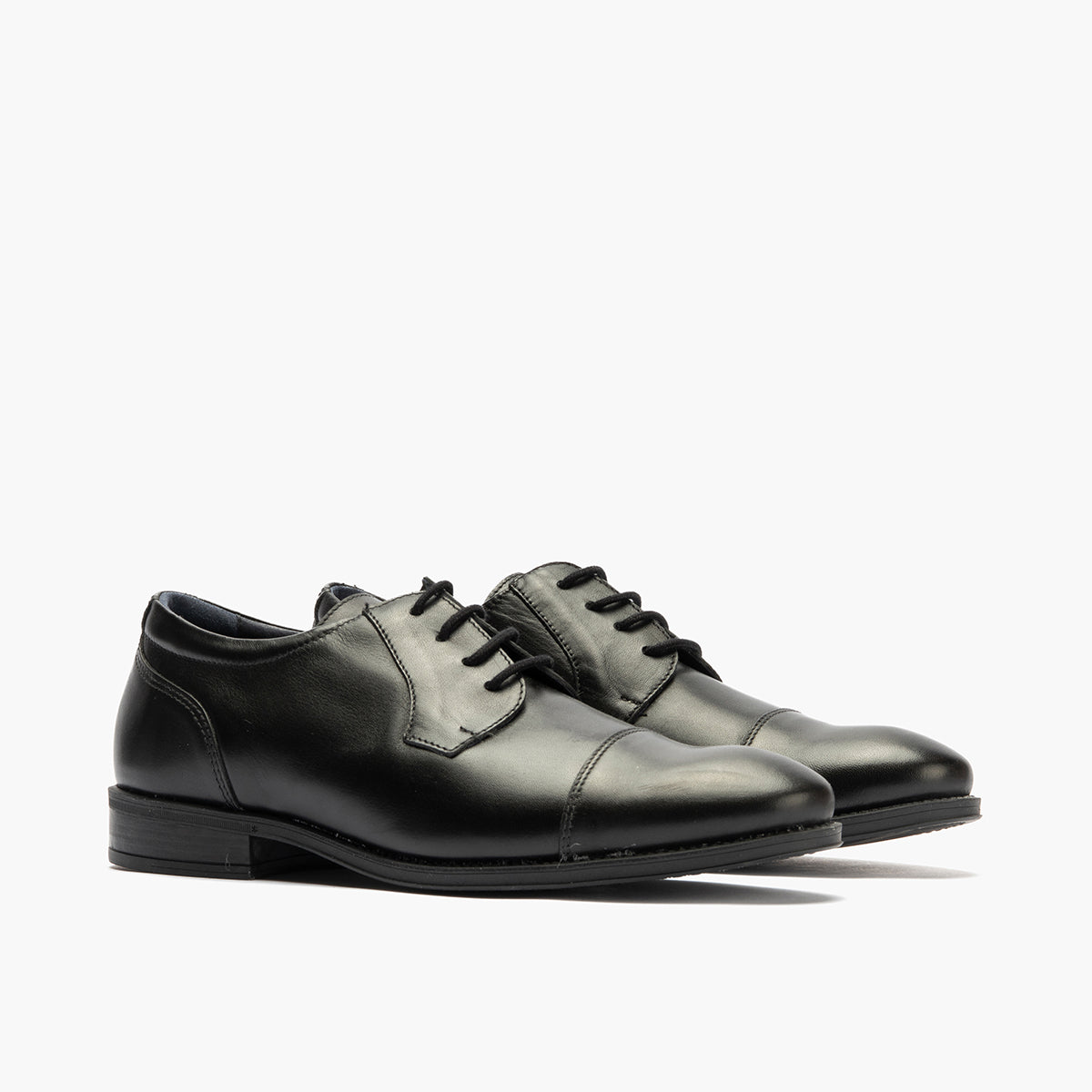 Zapato blucher con cordones de vestir para hombre Negro