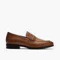 Zapato mocasín con antifaz para hombre Cuero