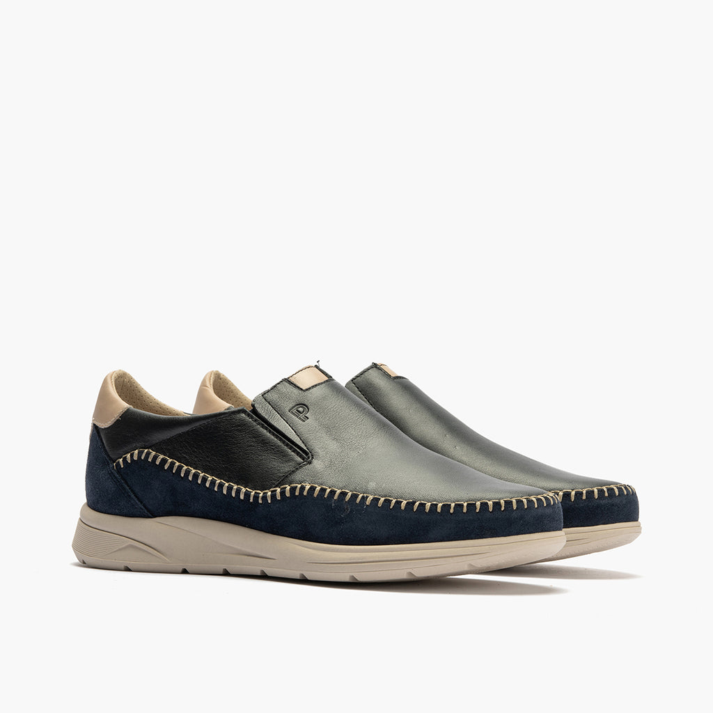 Zapato básico tipo slip-on para hombre Marino