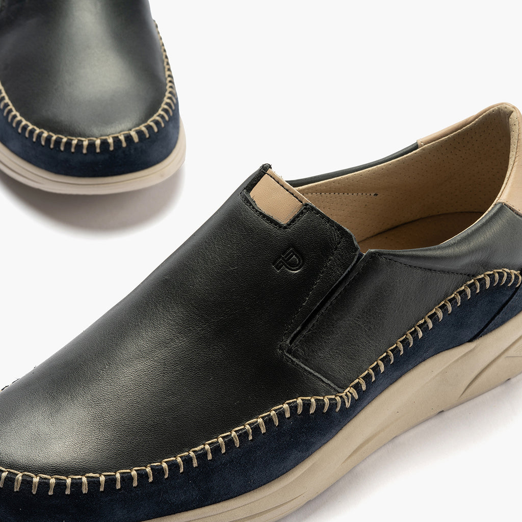 Zapato básico tipo slip-on para hombre Marino