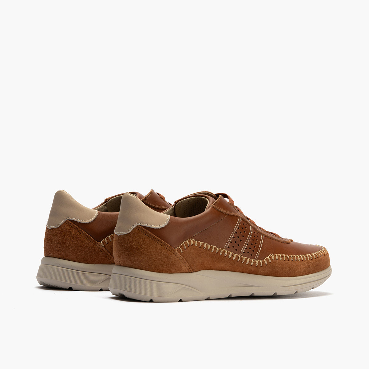 Deportivo para hombre con cordones elásticos Cuero