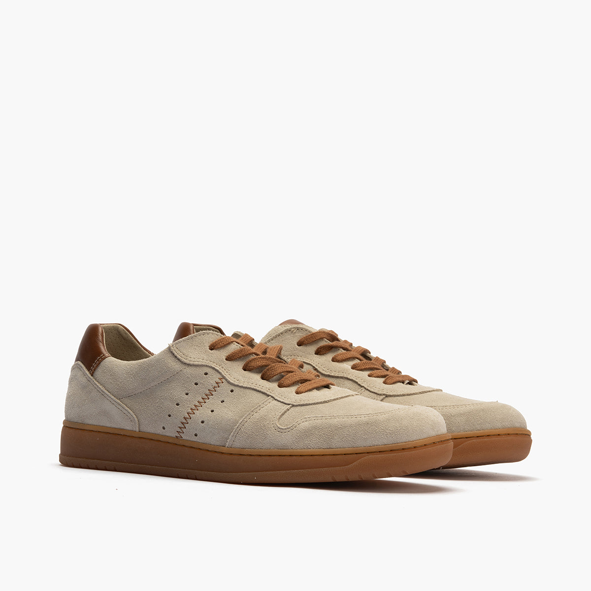 Deportivo para hombre en piel serraje y piel napa Arena