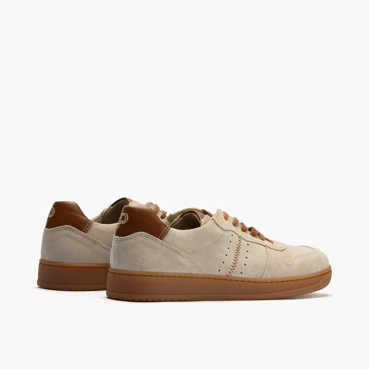 Deportivo para hombre en piel serraje y piel napa Arena