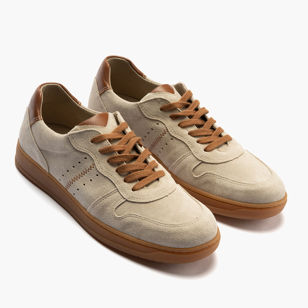 Deportivo para hombre en piel serraje y piel napa Arena