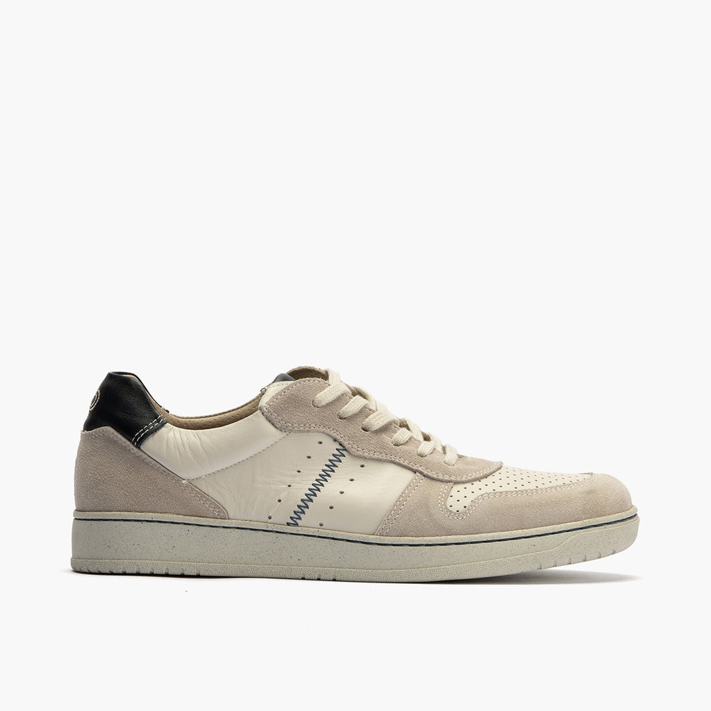 Deportivo para hombre en piel serraje y piel napa Arena