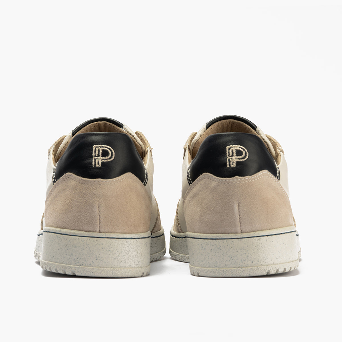 Deportivo para hombre en piel serraje y piel napa Oliva